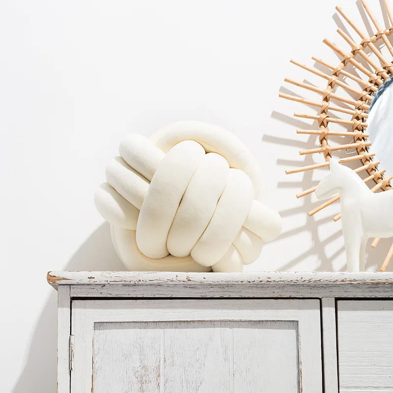 Almofada decorativa com nó de, feita à mão em veludo macio, grande e moderna, aconchegante, perfeita para decorar o sofá de casa.