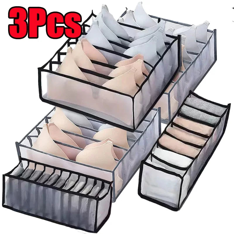 Organizador de Gaveta para Roupa Íntima, Caixa Organizadora Dobrável.