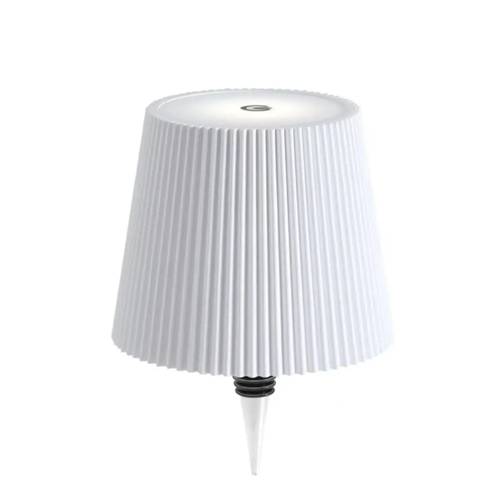 Luminária de mesa LED sem fio em formato de garrafa de vinho, com 3 cores, intensidade infinita ajustável e recarregável via USB. Ideal para mesas de jantar e para bebidas. Toque na parte superior.