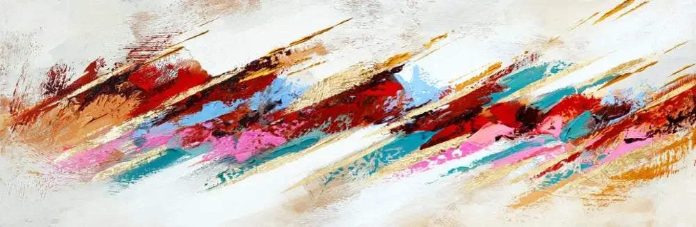 Arte de parede minimalista moderna, paisagem abstrata, pinturas a óleo em tela HD,
