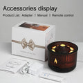 Difusor de Aromas KINSCOTER Vulcão Chama, Umidificador de Ar com Anel de Fumaça de Água-viva, 360ml, Difusor de Óleos Essenciais para Aromaterapia, Presente Incrível.
