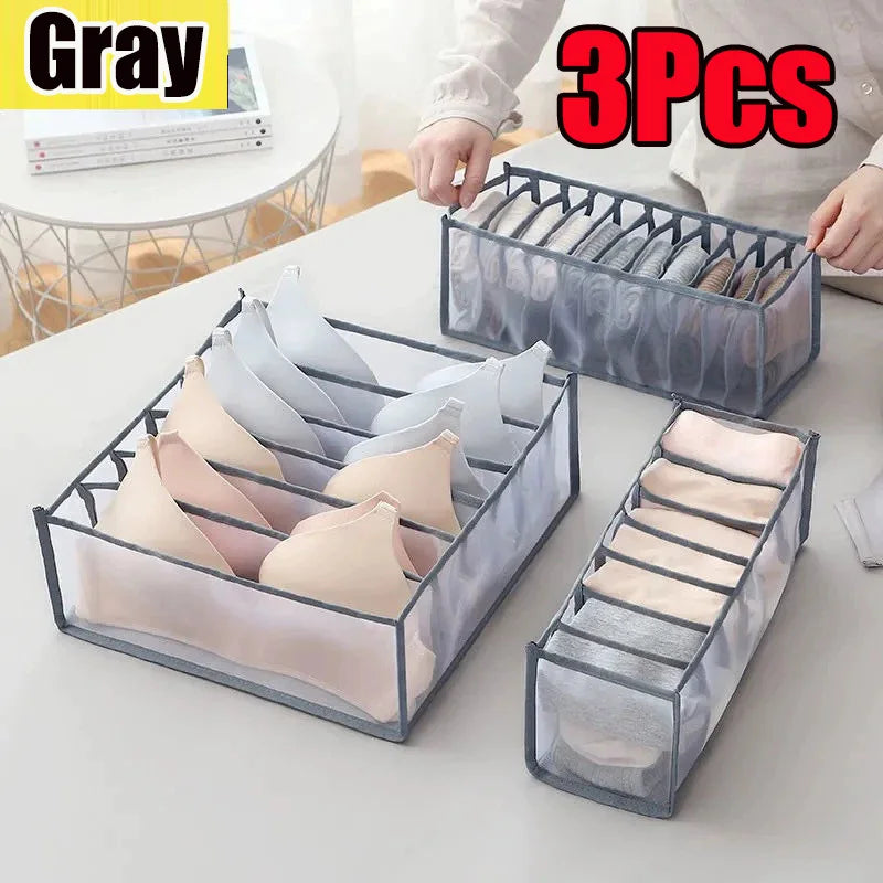 Organizador de Gaveta para Roupa Íntima, Caixa Organizadora Dobrável.