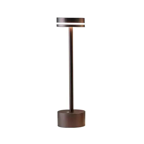 Luminária de mesa com interruptor de toque, recarregável e sem fio.