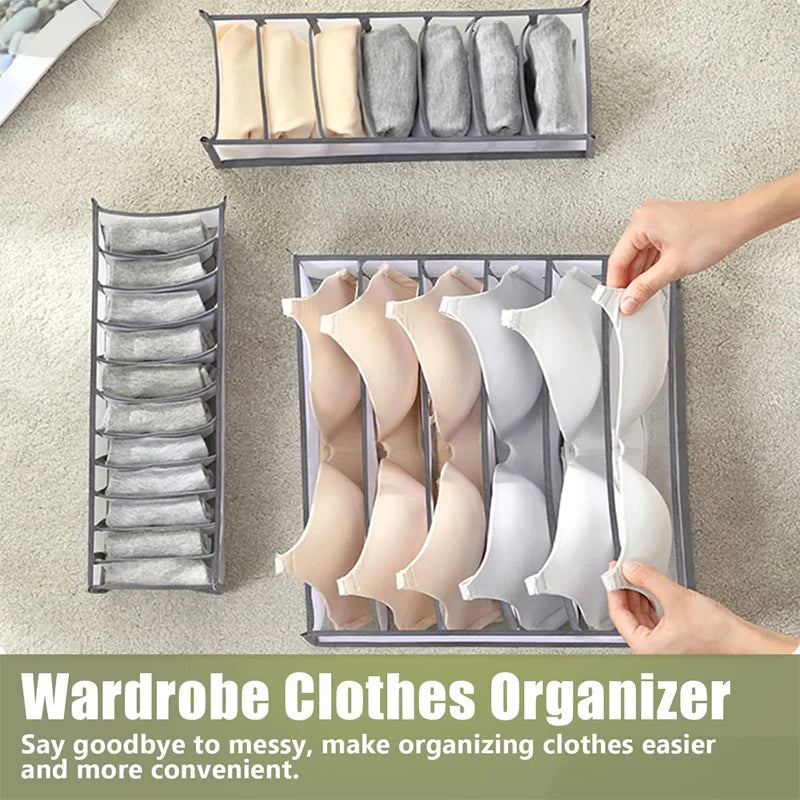 Organizador de Gaveta para Roupa Íntima, Caixa Organizadora Dobrável.