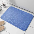 Tapete de veludo com textura em relevo e espuma, para banheiro e sala de estar, antiderrapante, com efeito de paralelepípedos, ideal para decoração de interiores.