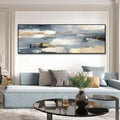 Arte de parede minimalista moderna, paisagem abstrata, pinturas a óleo em tela HD,
