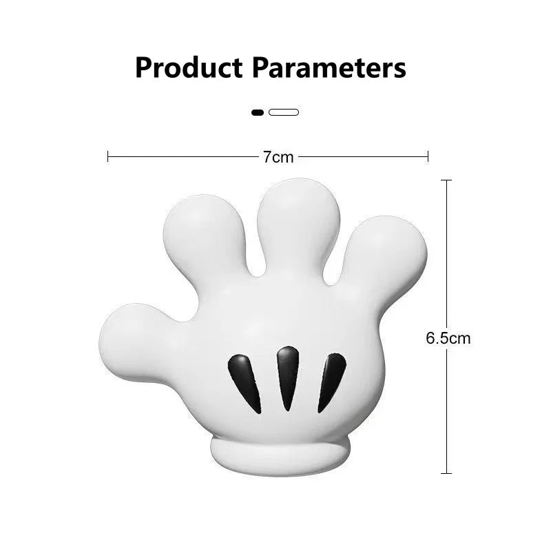 Suporte para escova de dentes Mickey Palm com ventosa.
