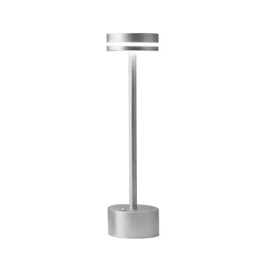 Luminária de mesa com interruptor de toque, recarregável e sem fio.