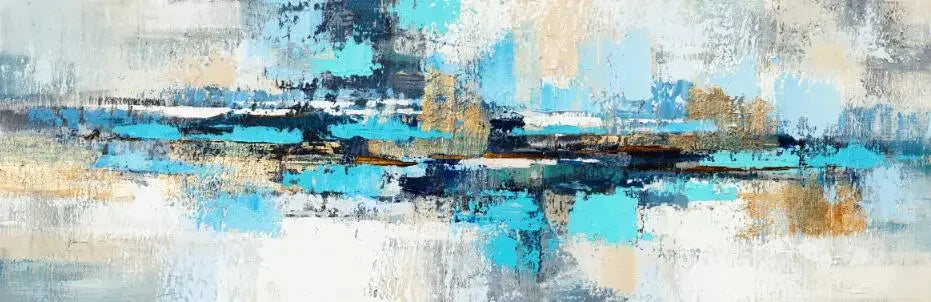 Arte de parede minimalista moderna, paisagem abstrata, pinturas a óleo em tela HD,