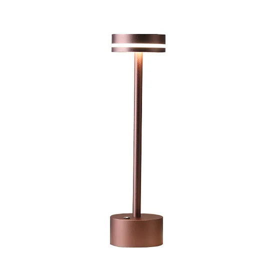 Luminária de mesa com interruptor de toque, recarregável e sem fio.