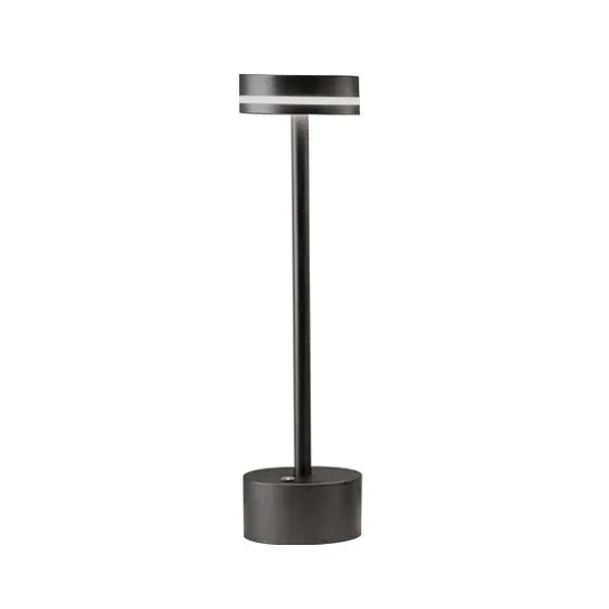 Luminária de mesa com interruptor de toque, recarregável e sem fio.