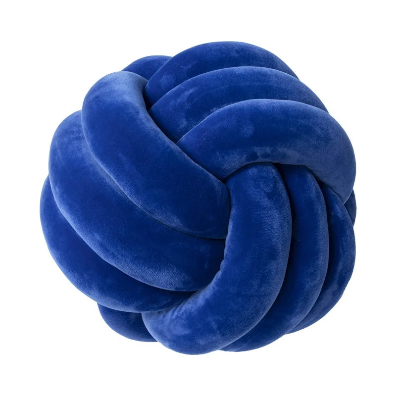 Almofada decorativa com nó de, feita à mão em veludo macio, grande e moderna, aconchegante, perfeita para decorar o sofá de casa.