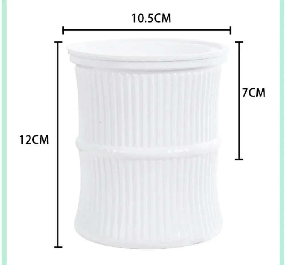 Vaso autoirrigável com sistema de absorção automática de água, transparente, de plástico com dupla camada, ideal para suculentas e decoração.