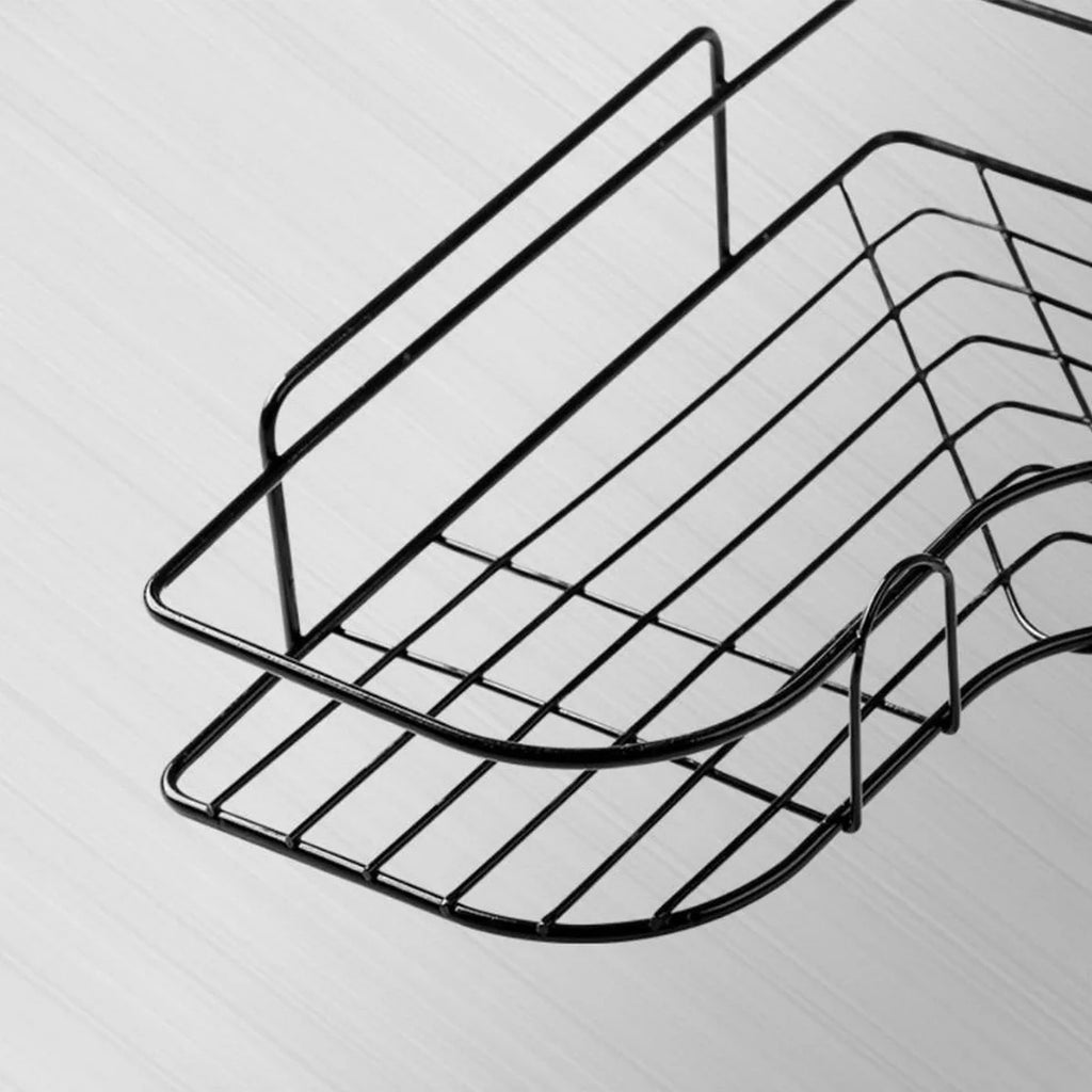 Organizador triangular sem furos para banheiro e cozinha.