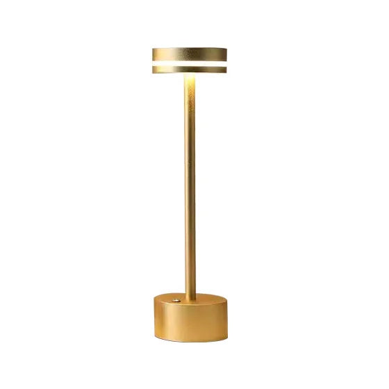 Luminária de mesa com interruptor de toque, recarregável e sem fio.